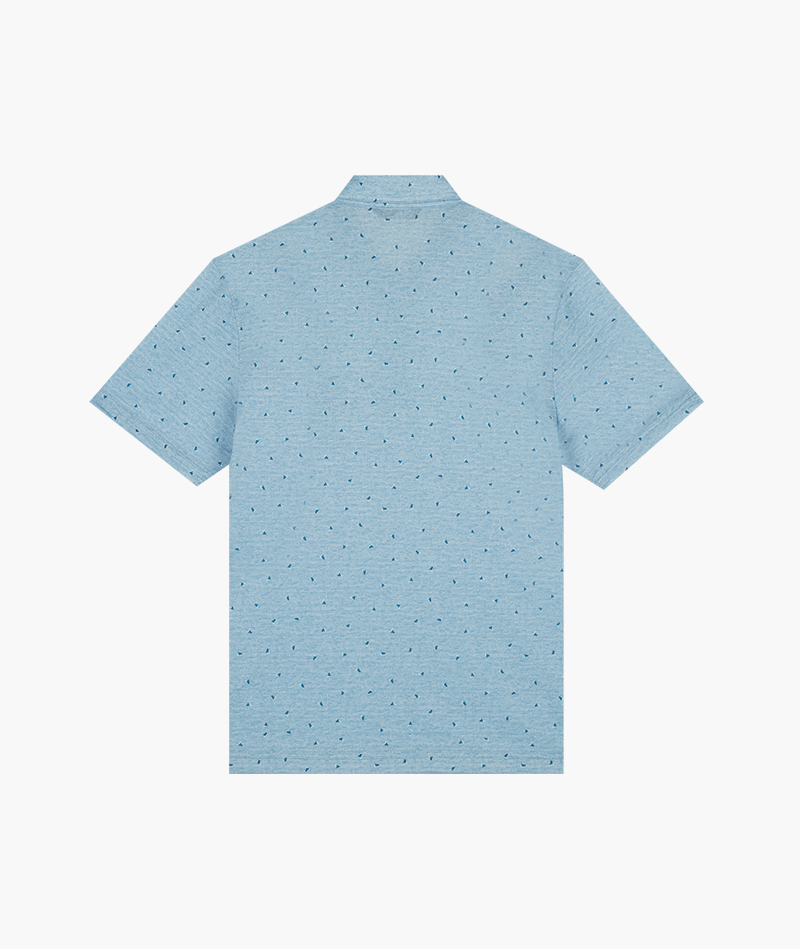 [크로커다일] 폴리 올오버 패턴 카라 티셔츠 CDAAATS2462 - 던필드몰_DawnFieldMall